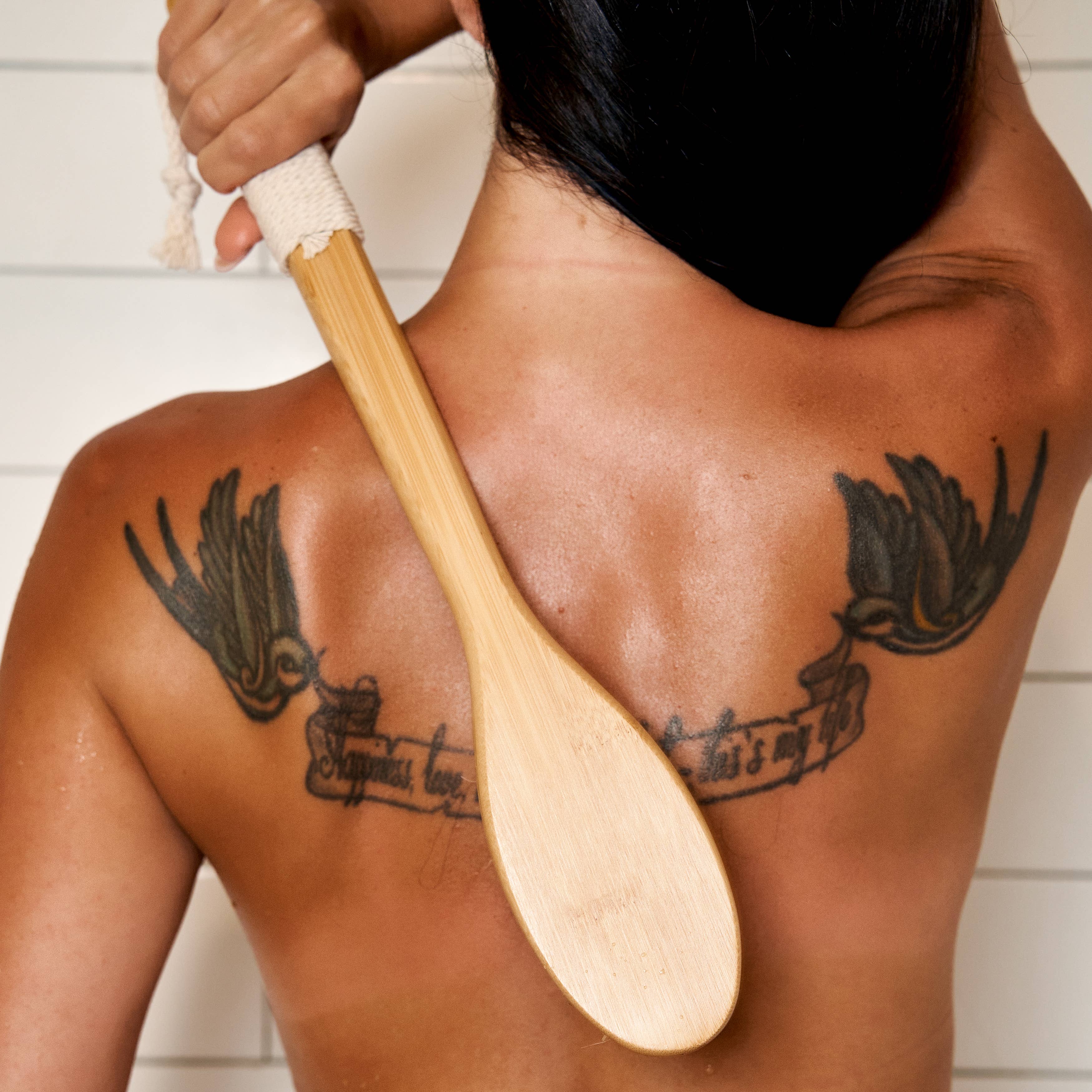 Bamboo Switch - Venta al por mayor Cepillo para el cuerpo - Cepillo Seco de Bambú | Curvado | Superventas de Cuidado de la Piel | Festivo4