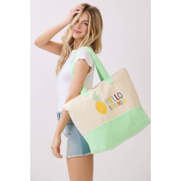 CC Wholesale Clothing - Wholesale Tote Bag - Women's - Hello Summer Terry Tote4