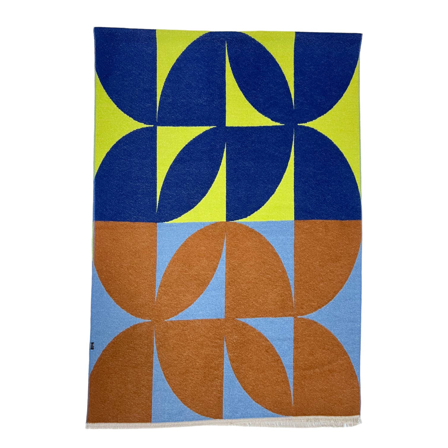 London Scarves - Wholesale Scarf - Women's - Retro print on cashmere blend scarf finished with fringes1