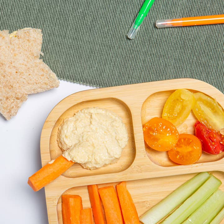 Rinkit Ltd - Wholesale Dinner Plate - Kids & Baby - Tiny Dining Kids Bamboo Plate with Suction Cup Yellow2