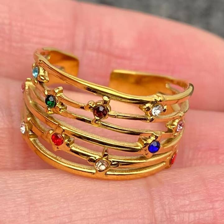 Colored Rhinestone 18K Gold Plated SS Hollow Ring - FGS and other Purchase Wholesale birthstone jewelry#:~:text=18K%20Gold%20PVD%20Teardrop%20Birthstone,Charming%20Birthstone%20Charm%20Collection. Free Returns & Net 60 Terms on Faire trending on Faire.