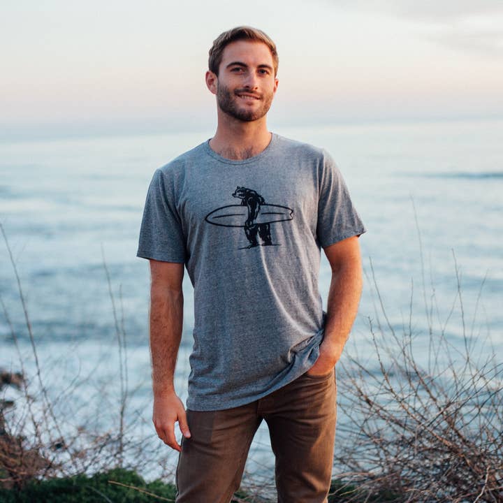 Everyday California - Wholesale Screen Printed T-Shirt - Men's - Simply Brutus Tee - California Surfing Bear Graphic Tee3