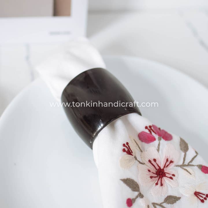Tonkin Handicraft - Wholesale Napkin ring - Buffalo Horn Long Napkin Ring7