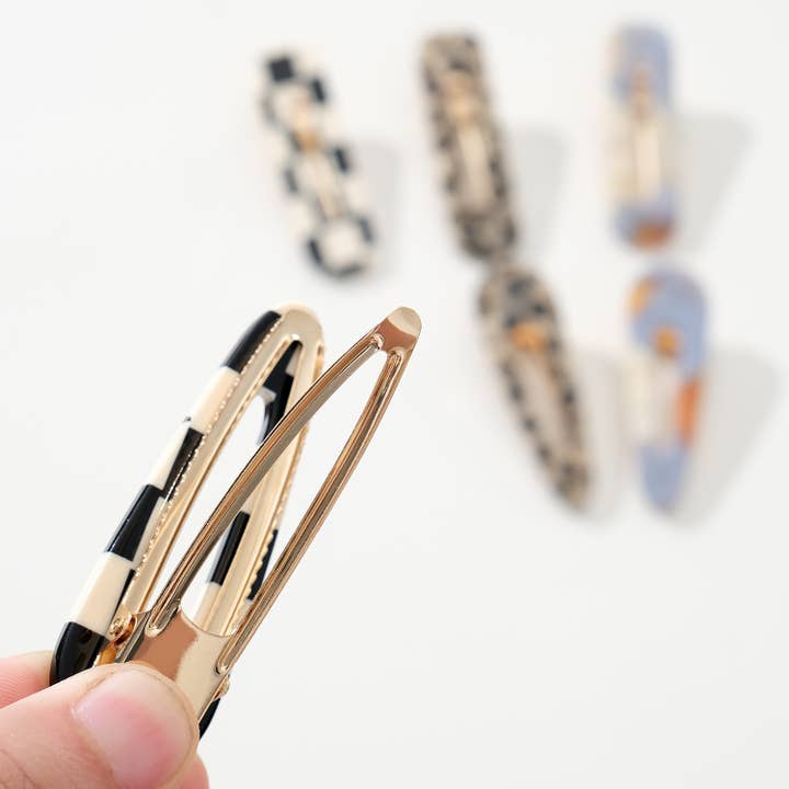 Assorted Gemma Western | Printed Barrette Hair Clip (Set of 2) for wholesale on Faire2