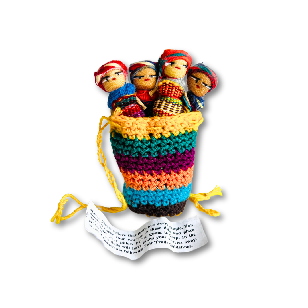 Lumily - Wholesale Doll - Kids - Worry Doll Crochet Pouch with Four Dolls - Guatemala9