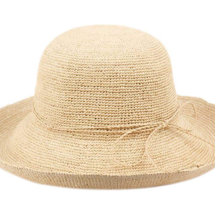 Epoch hats - Wholesale Straw Hat - Women's - Raffia Straw Roll Up Brim Sun Clothe Hat