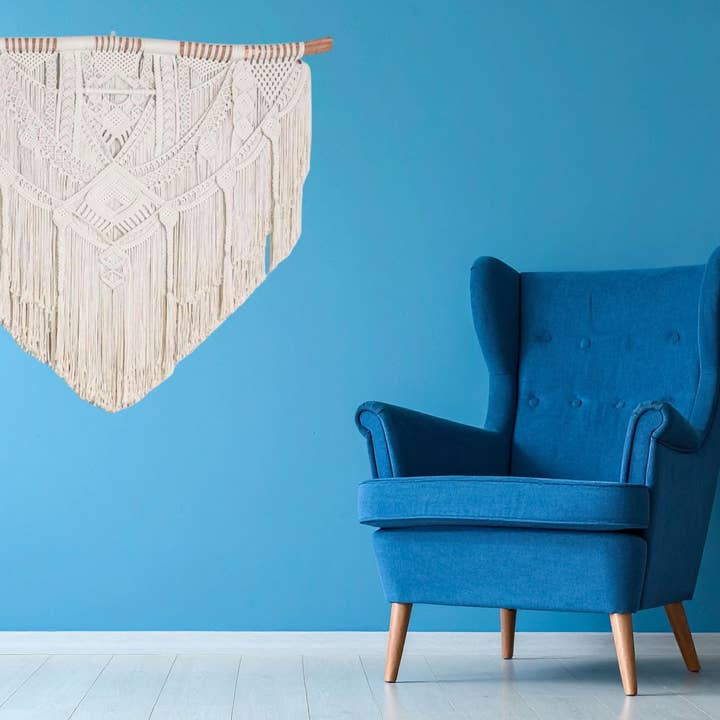 Tyst Horisont Makramé Väggbonad | Handknuten Väggkonst för wholesale av Bonjour Namaste
