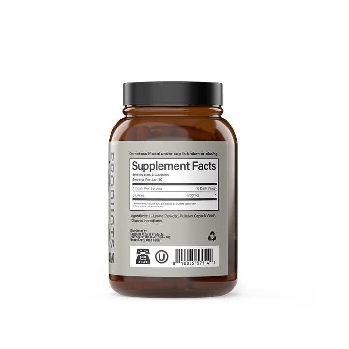 Complete Natural Products - Wholesale Oral Supplement/Vitamin - L-Lysine Capsules2