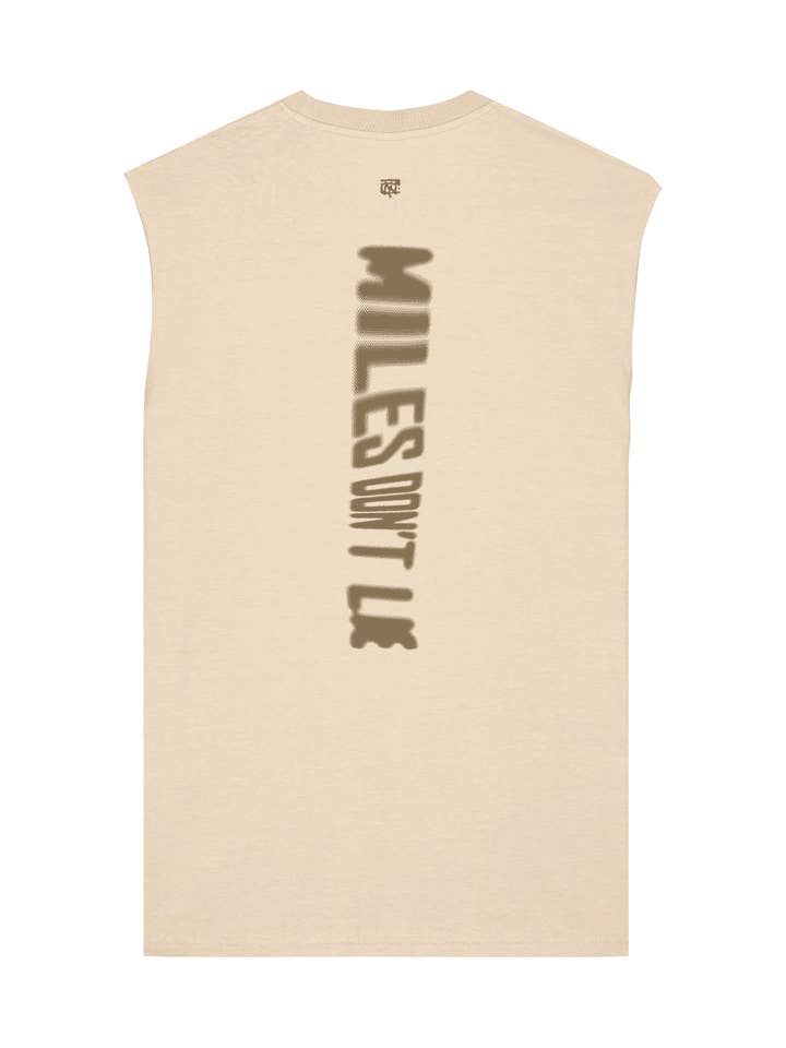 Miles don't Lie Tank Top - Light Sand for wholesale by Thundernoise