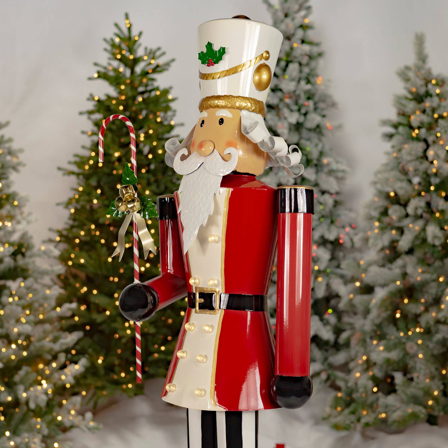 Zaer Ltd. International - Wholesale Holiday Nutcracker - 5ft Tall Light-Up Iron Christmas Nutcrackers - 5 Asst Styles6