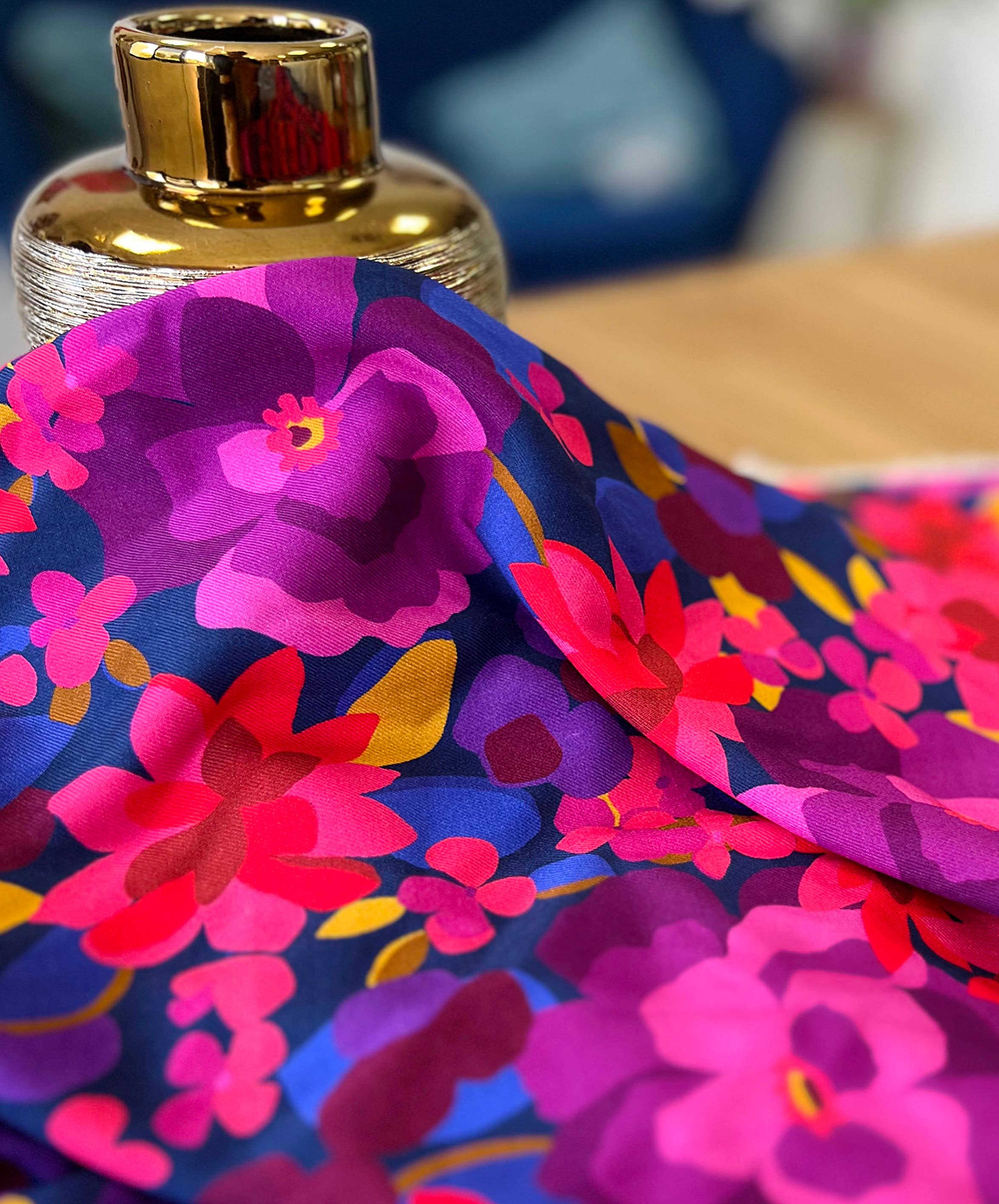 MY DRESS MADE - Wholesale Fabric - EDEN viscose twill fabric - Printed in France9