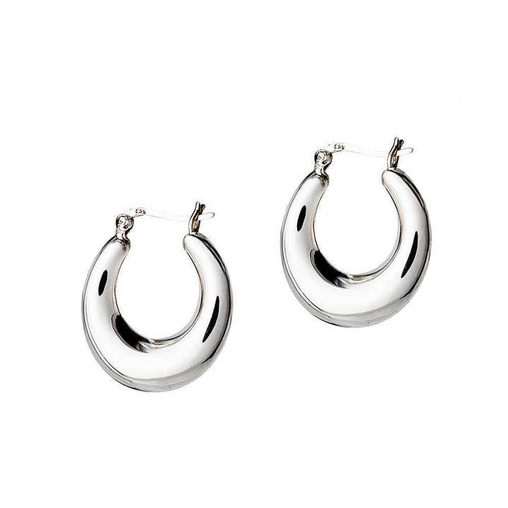 Juulry - Venta al por mayor Pendientes de aro - Aros indios grandes de plata