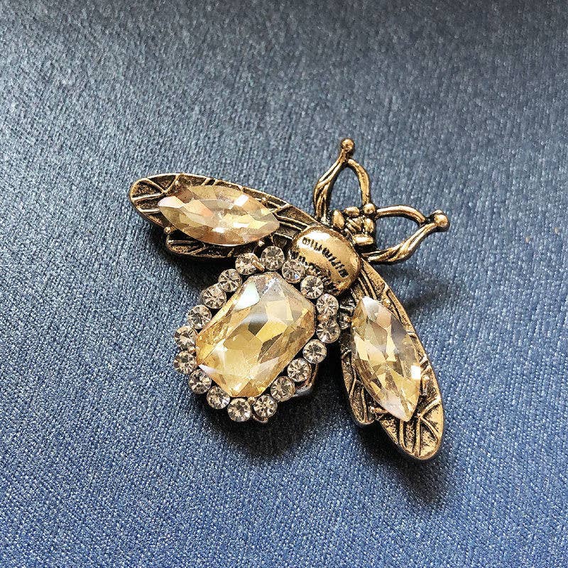 Tourtiwi - Wholesale Brooch - Lovely Diamond Dragonfly Butterfly Brooch Pin1