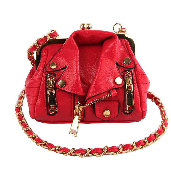 Handbag Factory Corp - Wholesale Crossbody Bag - Women's - Women Motorcycle Biker Jacket Bag Clutch2