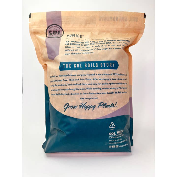 Sol Soils - Wholesale Planting/Potting Soil - Amendments (1Gal) Pumice1