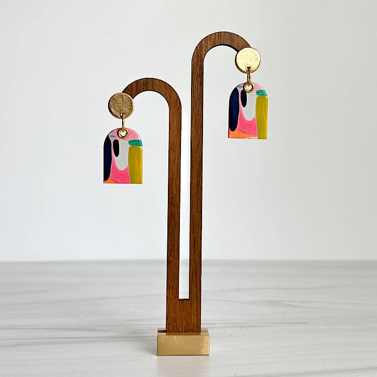 Monday Morning Press - Vente Boucles d'oreilles pendantes - MINI DOLLY - Collection Neon Desert2