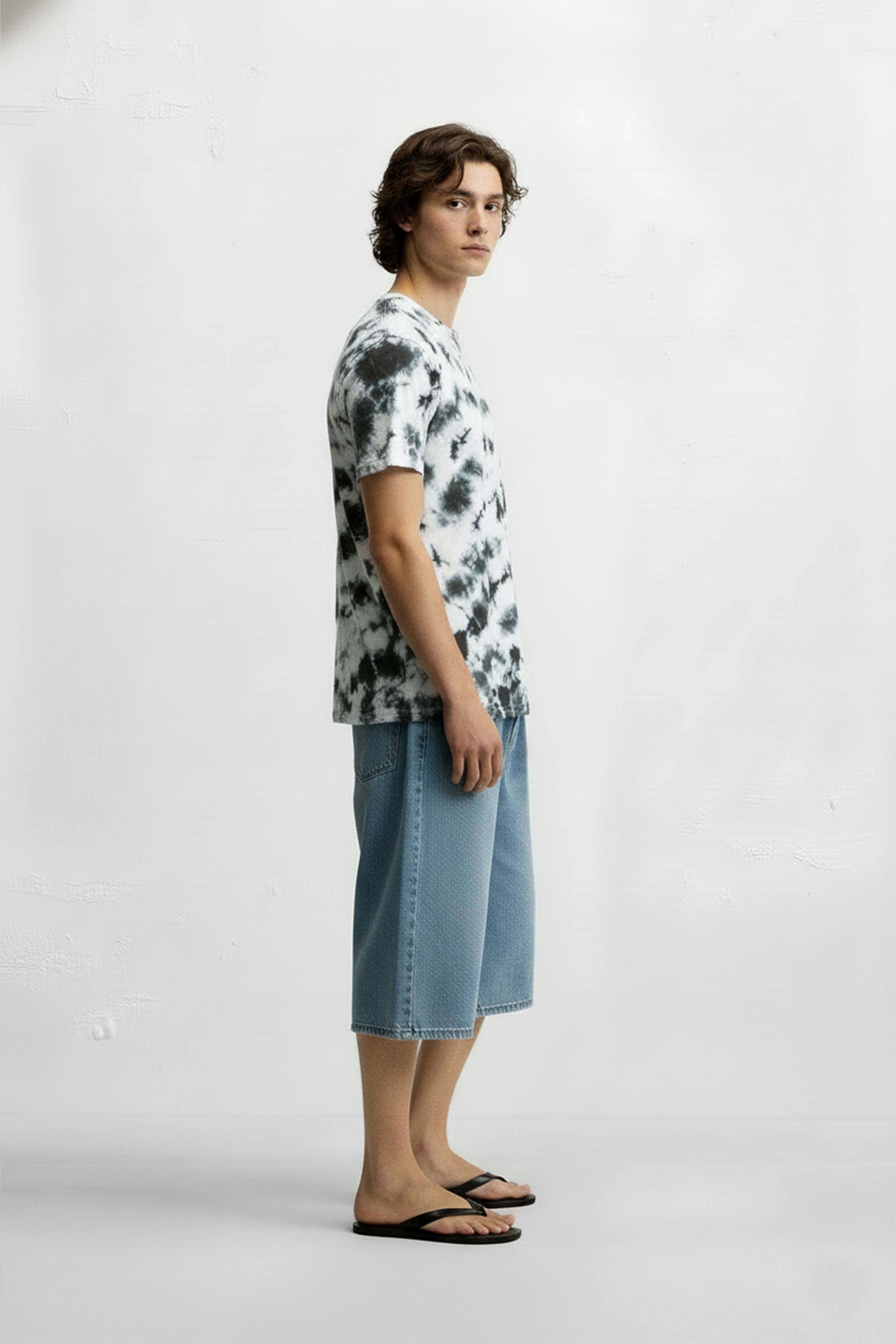  WHITE Men's Tie Dye Printed T-Shirts for wholesale on Faire1