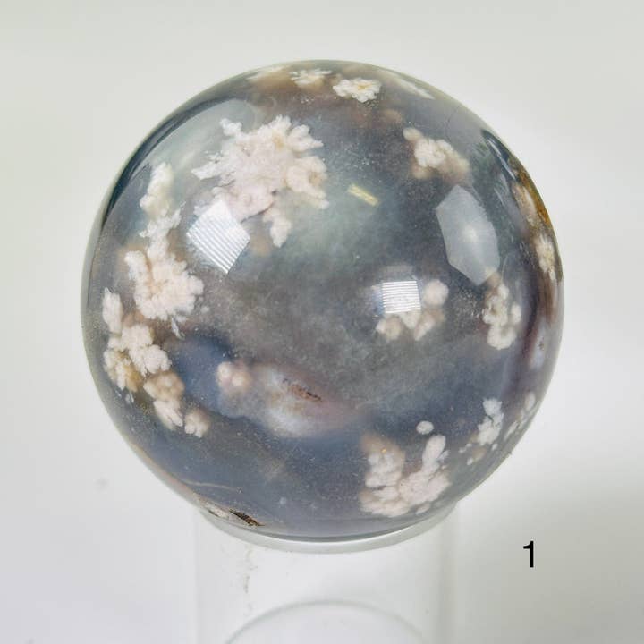 Rock Paradise - Wholesale Spiritual Stone/Crystal - Flower Agate Crystal Sphere - You Choose