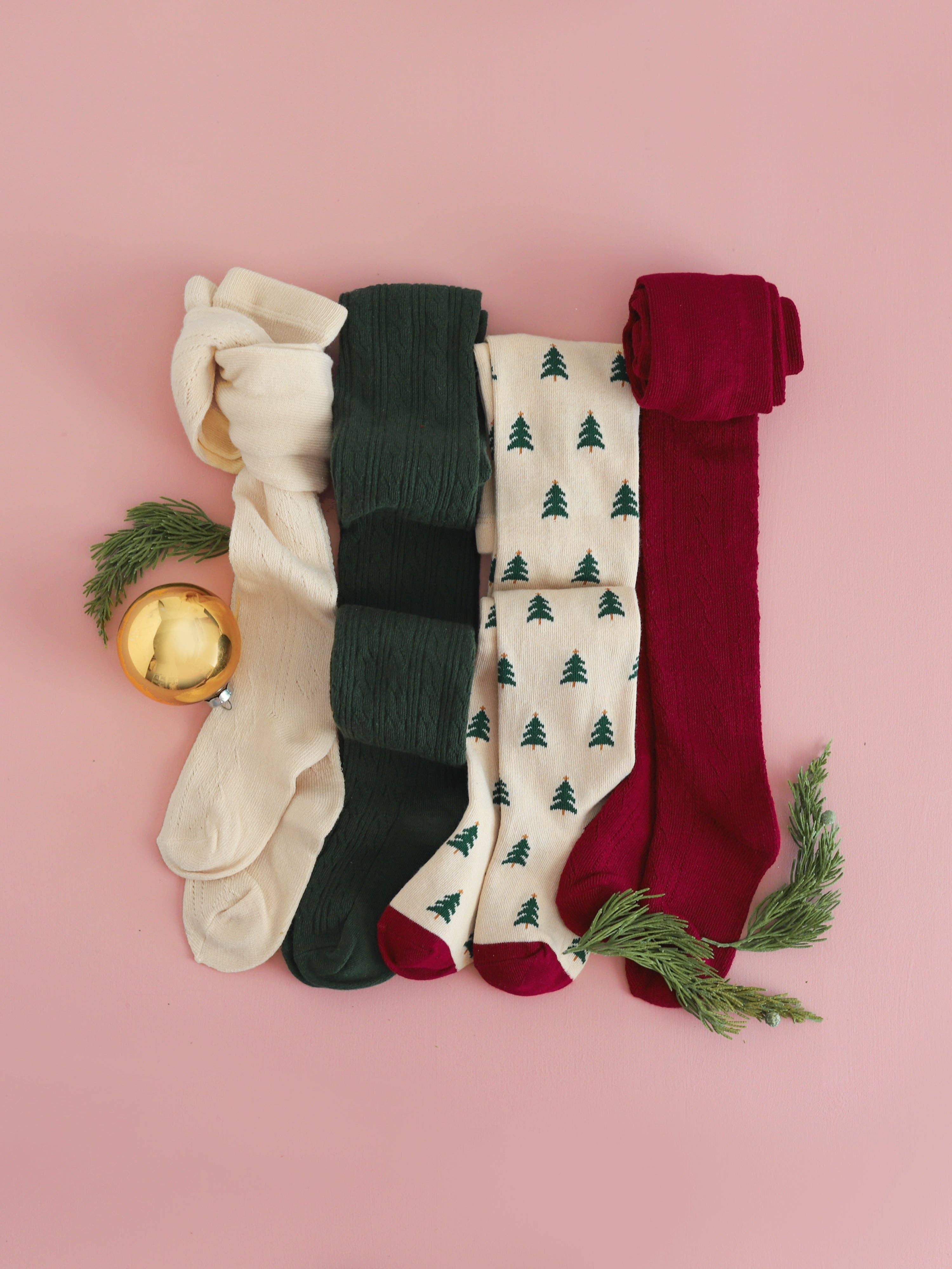 Little Stocking Co. - Wholesale Tights - Kids - Tree Farm Knit Tights5