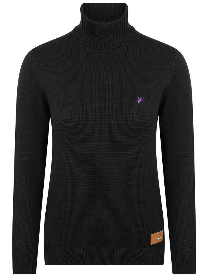 Jersey de cuello alto para mujer para venta al por mayor de Denim Culture