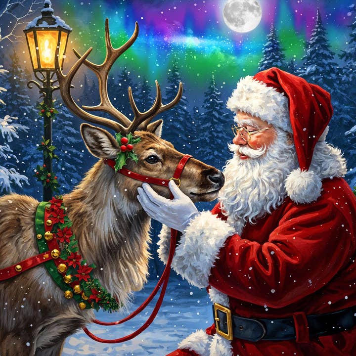 Santa's Favorite Reindeer 500 Piece Jigsaw Puzzle for wholesale by Springbok Puzzle