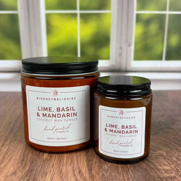 Lime, Basil & Mandarin - Signature Candle for wholesale by BirdseyBelizaire