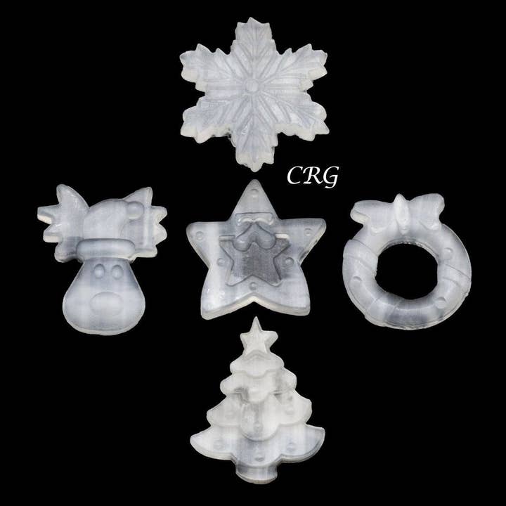 Crystal River Gems LLC - Wholesale Spiritual stone/crystal - Selenite Christmas Carvings