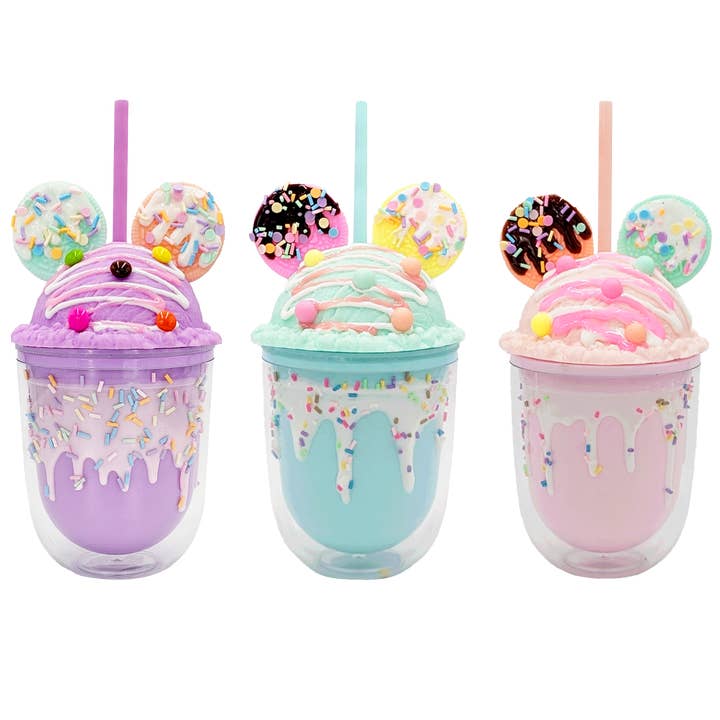 Gelato al Biscotto Fudge per Bambini in Bicchiere di Plastica 12oz per la vendita all'ingrosso da parte di Siesta Drinkware - Souvenir Store