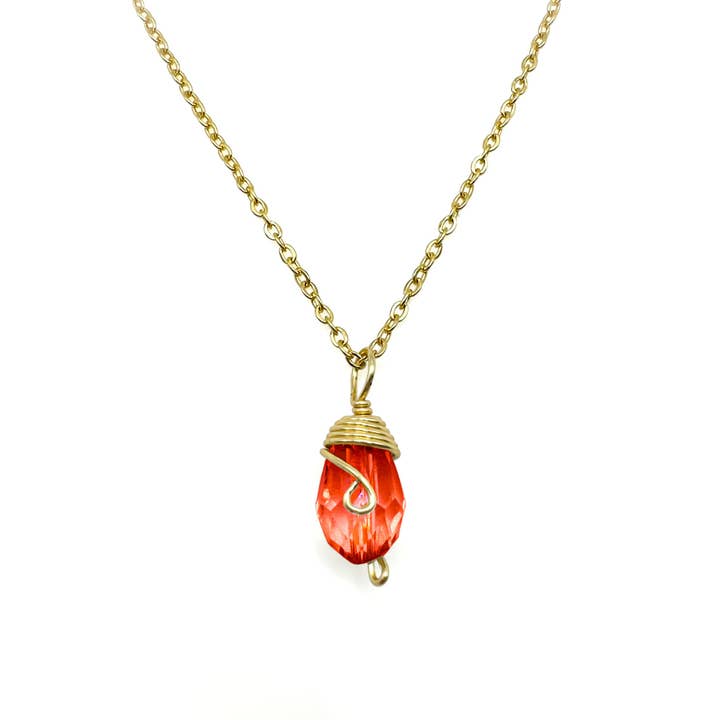 Alegria Accessories Inc. - Wholesale Pendant/Charm Necklace - Gold Birthstone necklace6