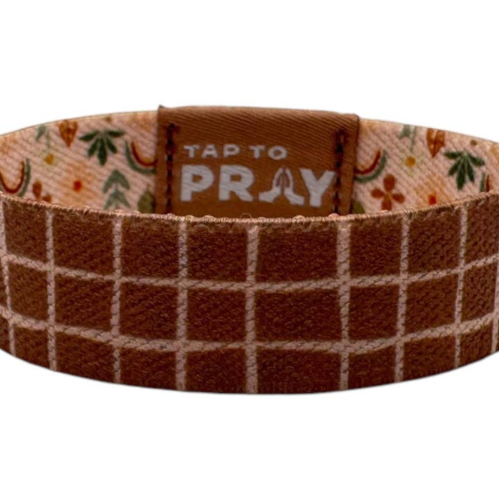 Versible - Wholesale Wristband - Tap To Prayâ„¢ Wristbands - Prairie & Plaid