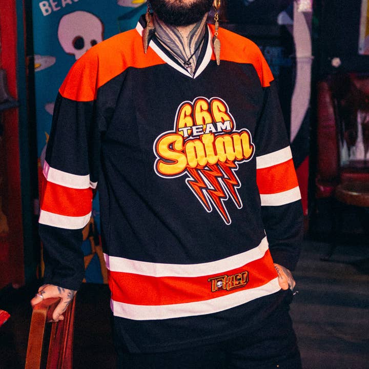Team Satan Hockey Jersey for wholesale by Toxico