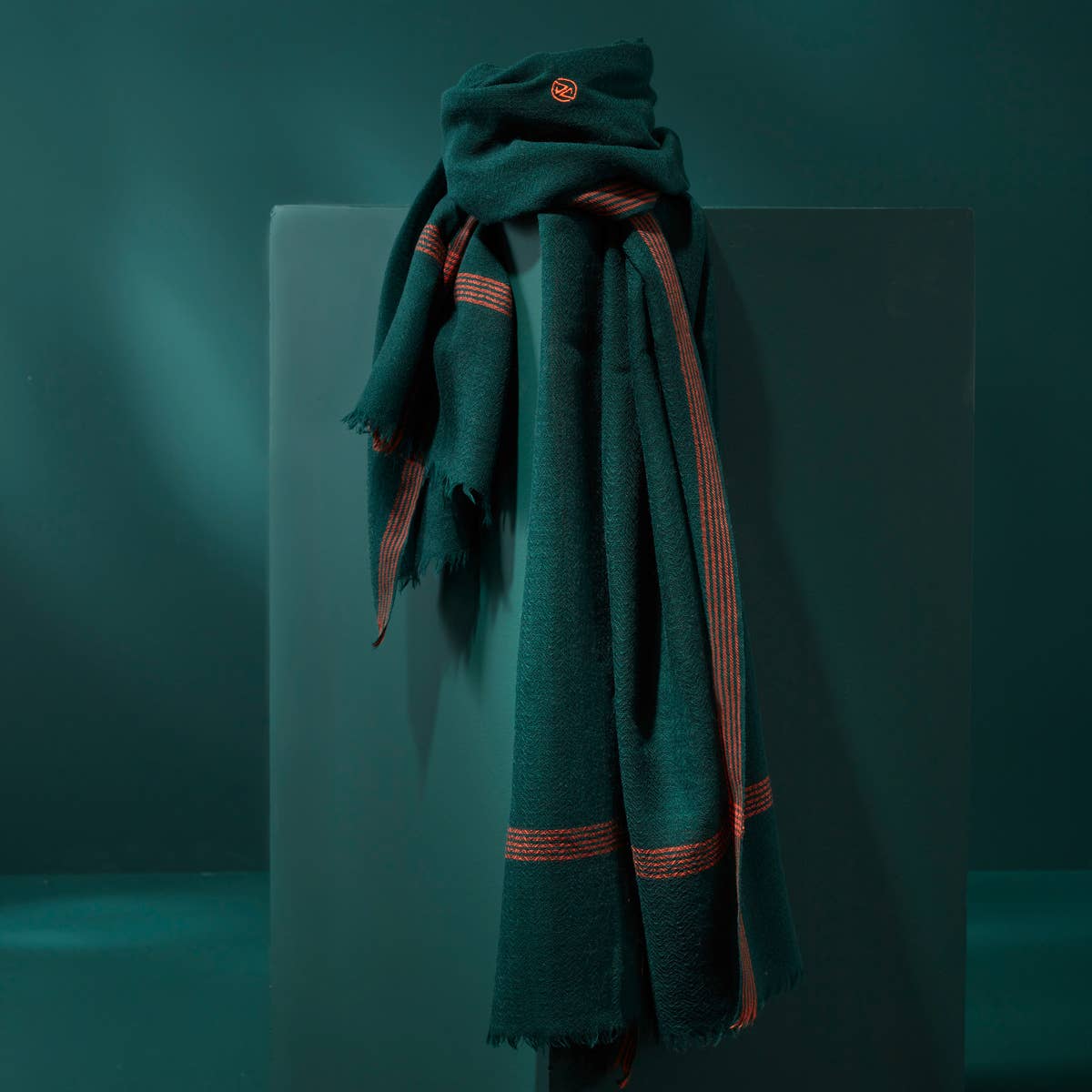 AV08 PARIS - Wholesale Scarf - Men's - MYKINES MEN'S SCARF — DARK GREEN IN MERINO WOOL1