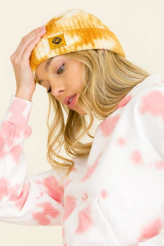 MÉLANGER LA COULEUR Bonnets en tricot tie-dye en vente sur Faire2