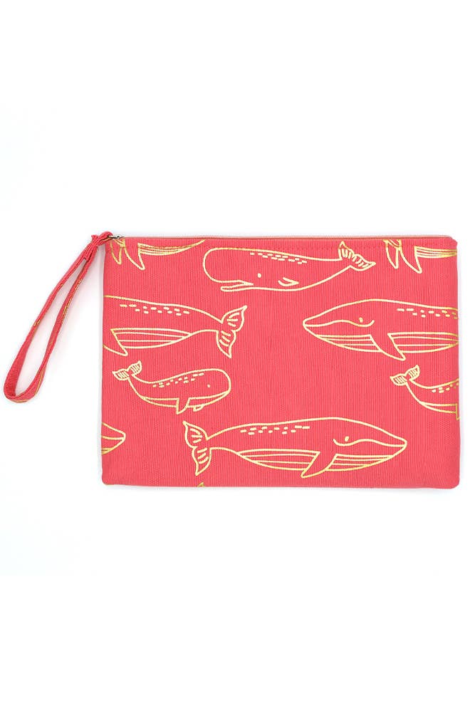 Hana – Engroshandel Posetaske - Dame – Guld Folie Whale Pouch0