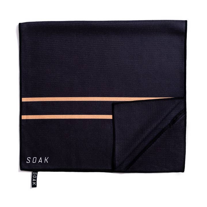 Orange Status Double Striped Microfibre Towel and other Purchase Wholesale soaker hose roll. Free Returns & Net 60 Terms on Faire trending on Faire.