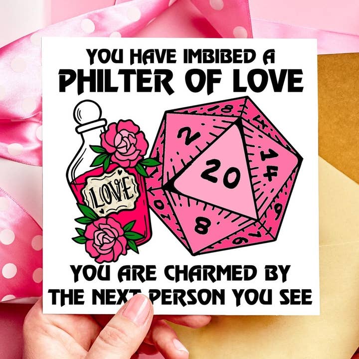 Filtro de Amor Tarjeta de San Valentín o Aniversario de DnD para venta al por mayor de Resplendent Aurora
