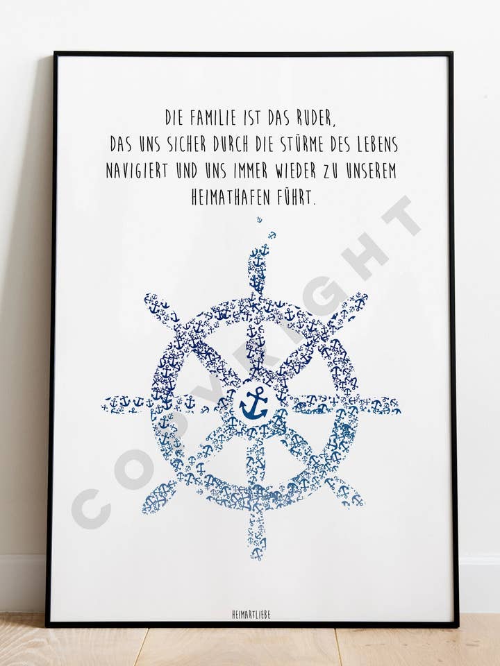 PRINT - DE FAMILIE STAAT AAN HET ROER voor wholesale door HEIMARTLIEBE®