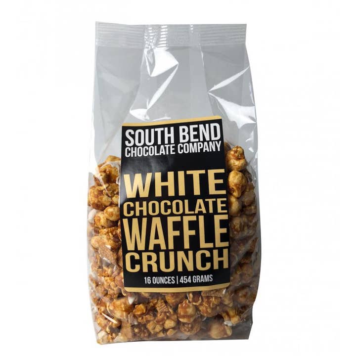 Chocolat blanc gaufre croquante 16oz pour la vente par THE SOUTH BEND CHOCOLATE COMPANY