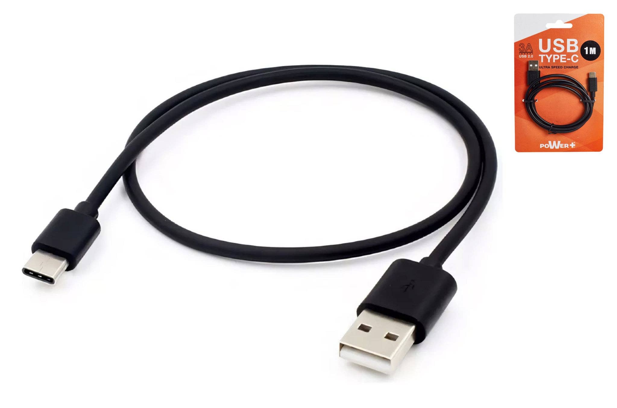 CP INTERNATIONAL - Wholesale Charging Cable - 1 m Charging Cable Type C Ultra Speed Charge 3A0