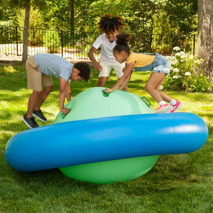 Hearthsong - Wholesale Inflatable Toy - Kids & Baby - Rock With It Giant 8-Foot Inflatable Dome Rocker Bouncer