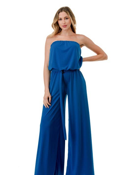 Wide Leg Jumpsuit W/ Ring Belt
for wholesale by Ariella USA