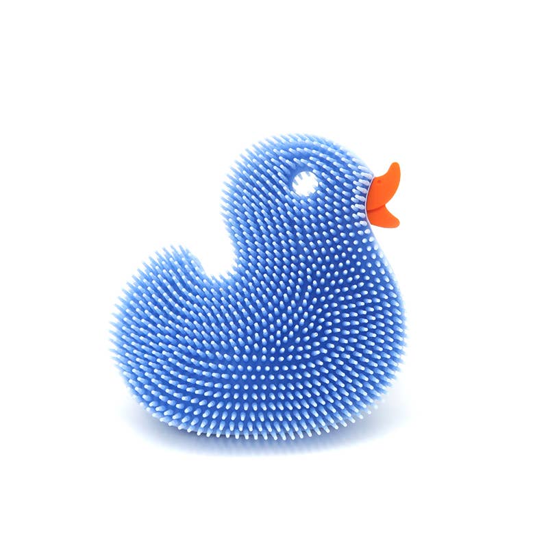 New People Company - Vendita all'ingrosso Gioco per il bagnetto - Neonati - Giocattolo da bagno per bambini Squigee/Duck/Blue/Silicone1
