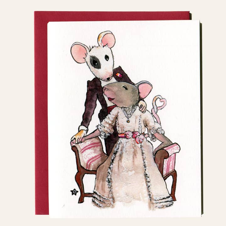 Darling Illustrations - Wholesale Love Card - You're Better Than Cheese - Mouse Notecard0