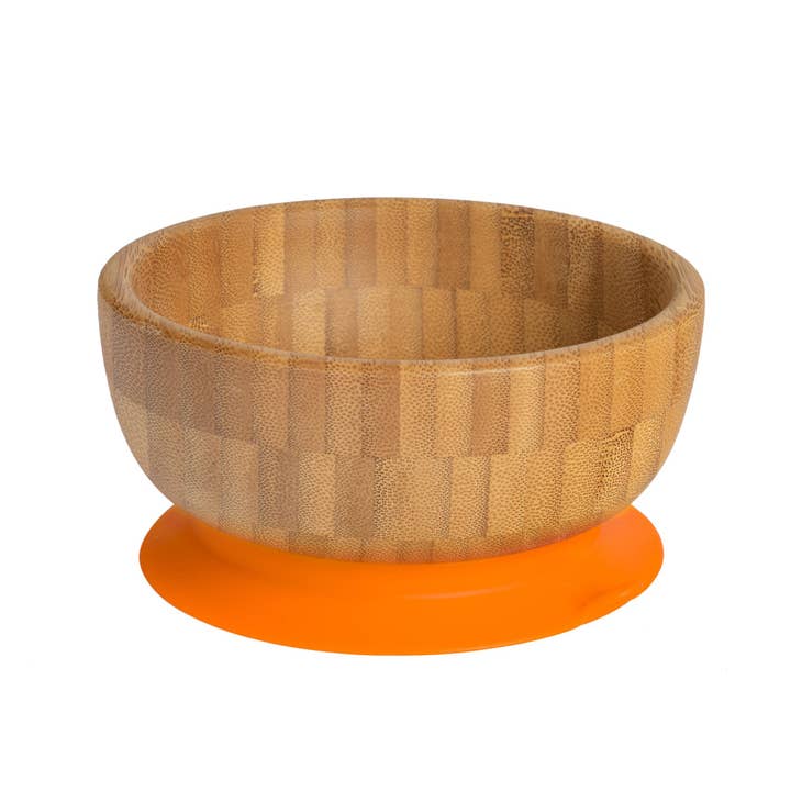 Tiny Dining Bol en bambou avec ventouse pour enfants Orange pour la vente par Rinkit Ltd