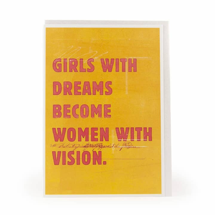 Women With Vision - 5x7" Famous Quote Greeting Card for wholesale by Nelson Line