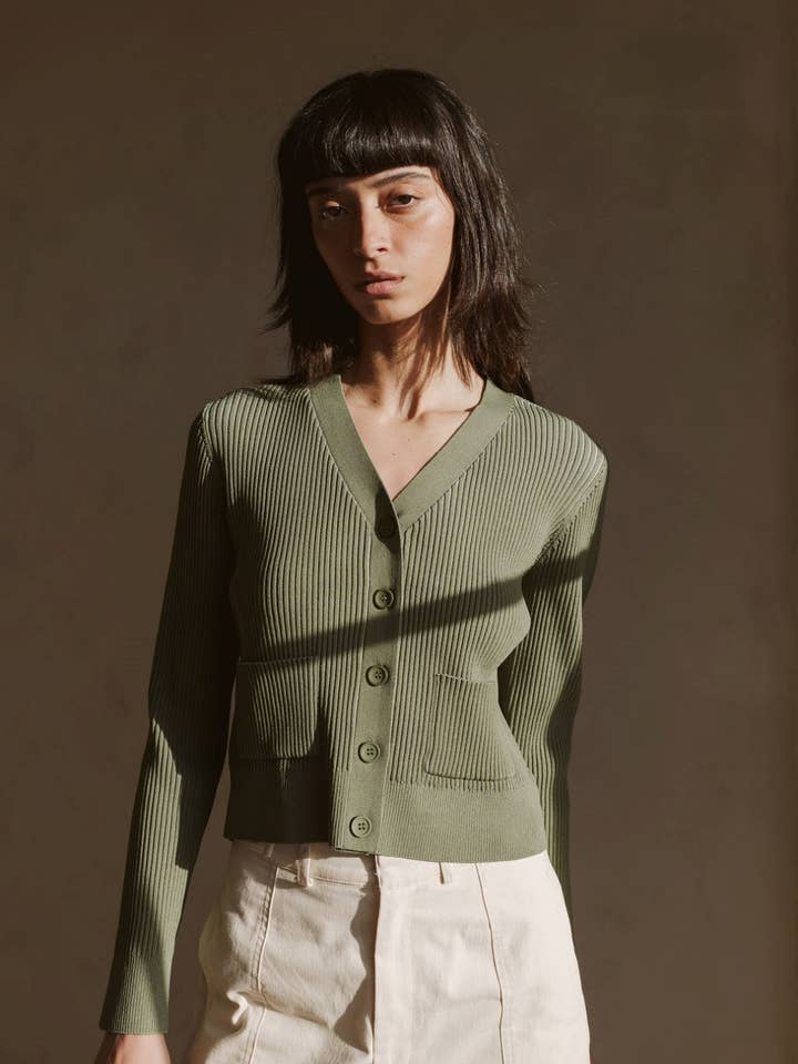 The Noor Cardigan | V-Neck Button-Down Cardigan for wholesale by All Row