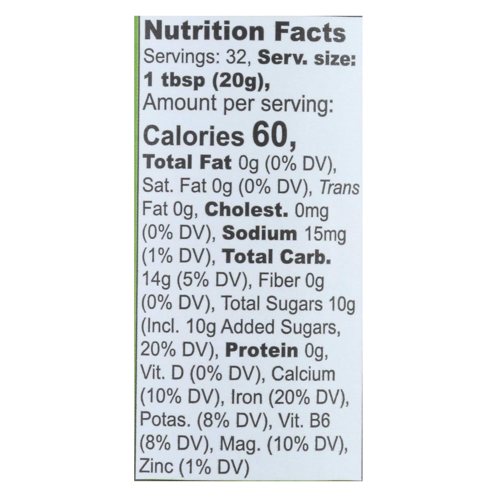 Everyday Supply Co - Wholesale Flavored Syrup - Organic Blackstrap Molasses, Unsulphured, 16oz, Case of 121