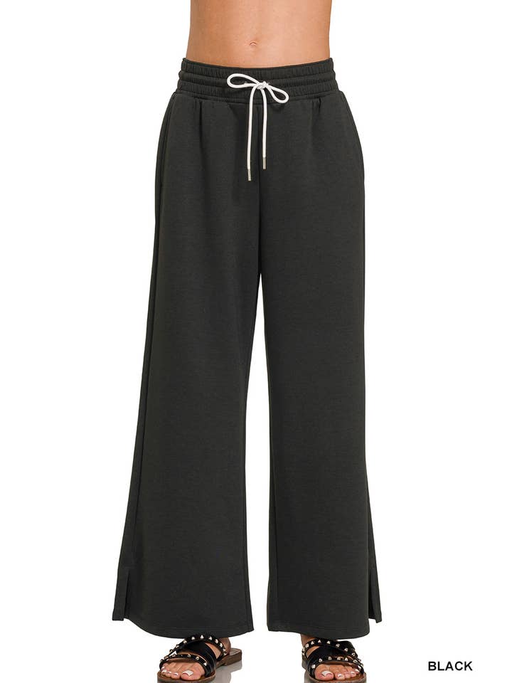 42POPS - Wholesale Pants - Women's - '...._ Scuba Flowy Drawstring Pants w/ pockets