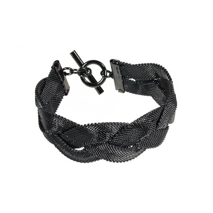 Wide Braid Mesh Bracelet for wholesale by Erica Zap Designs