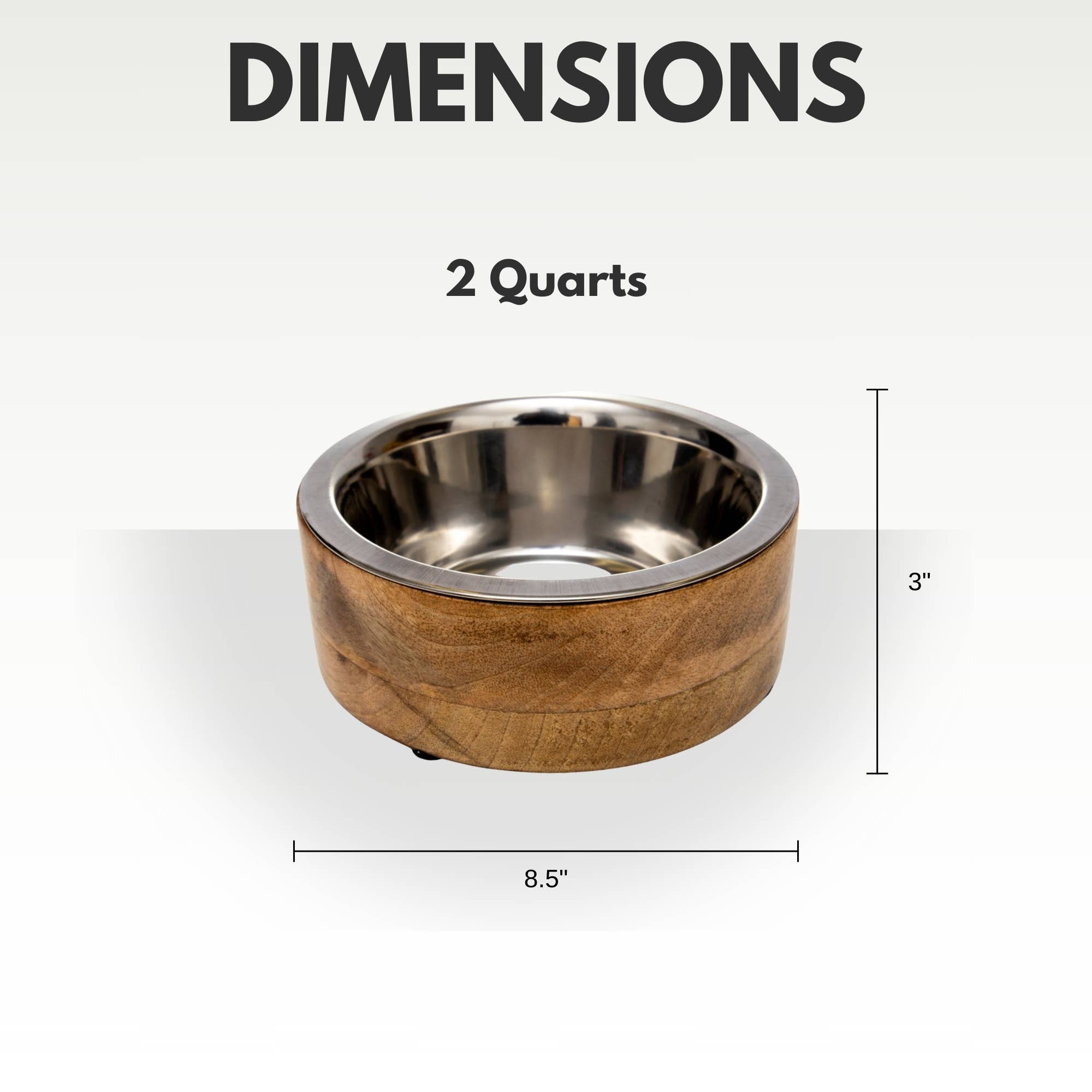 Jojo Modern Pets - Wholesale Pet Bowl - Cat/Dog - Stainless Steel Dog Bowl with Cylindrical Mango Wood Holder7